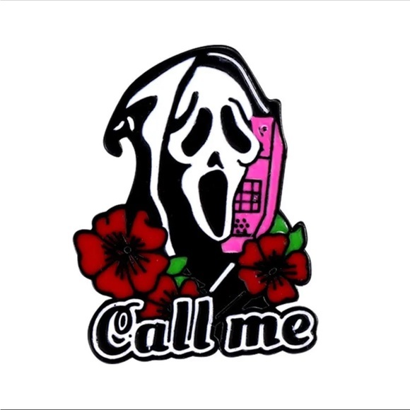 5/20$  Scream Ghost Face Ghostface Horror Kawaii Aesthetic Goth Enamel Pin - Picture 7 of 16